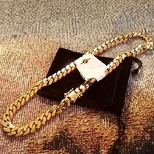 Luxurious Gold-Tone Men's Chain Necklace